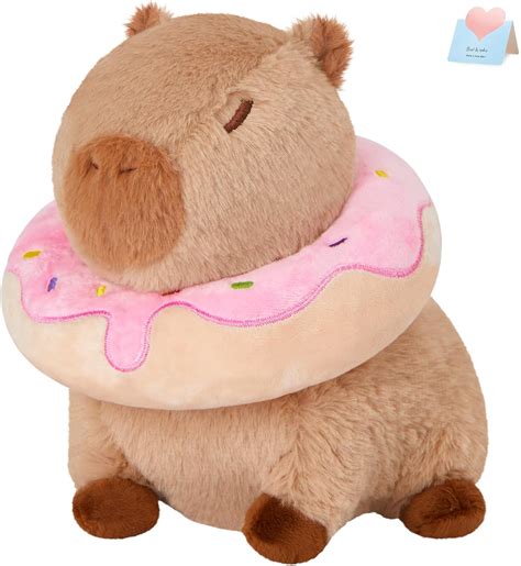 Amazon.com: CozyWorld 10" Capybara Stuffed Animals, Donut Capybara ...