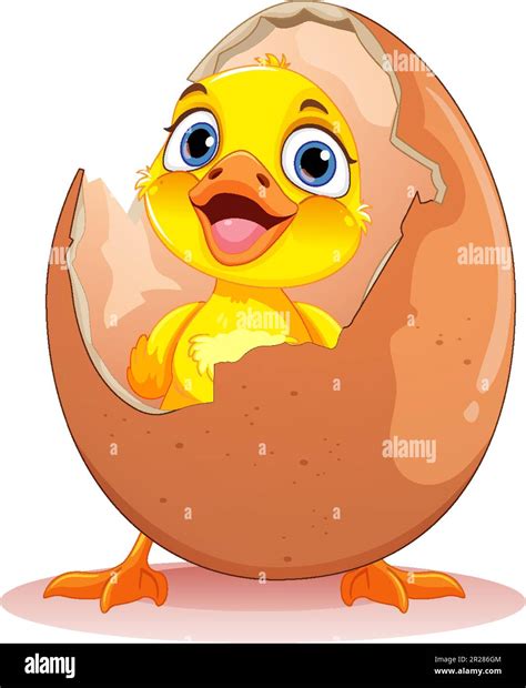 Cartoon Baby Duck Hatching