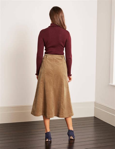 Midi Cord Skirt at Michael Dittmer blog