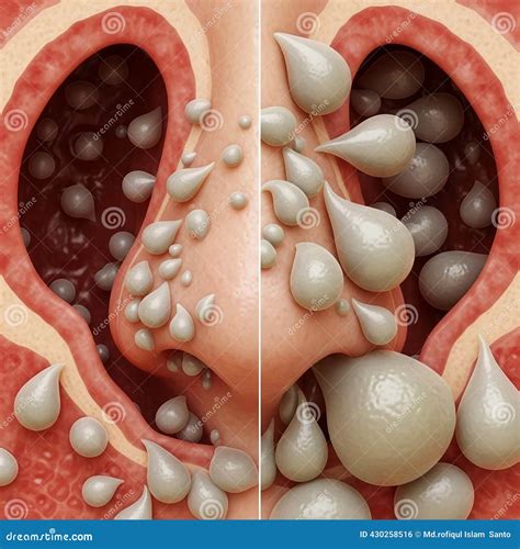Nasal Polyps Poster Vector Illustration | CartoonDealer.com #389654412