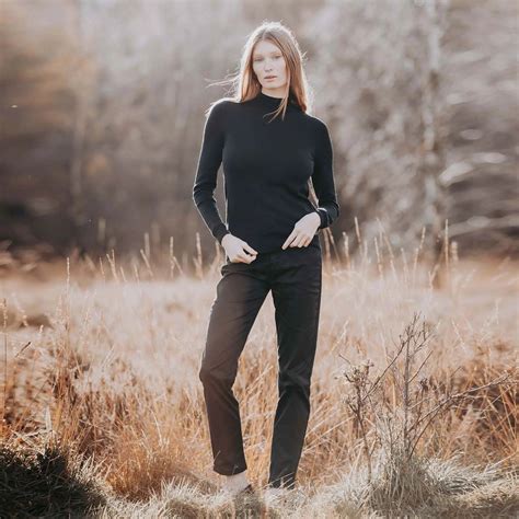 Turtle Neck Black Jumper | Womens Turtle Neck Jumper | Welligogs