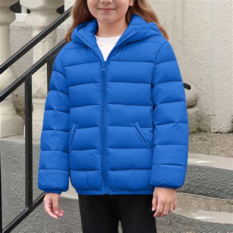 uublik Boys Down Jackets Winter Quilted Puffer Jacket Warm Hooded Parka ...