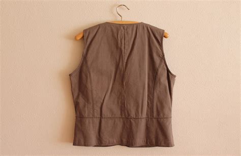 Women's Vest Brown Vest Brown Women Vest Cotton Vest Women - Etsy