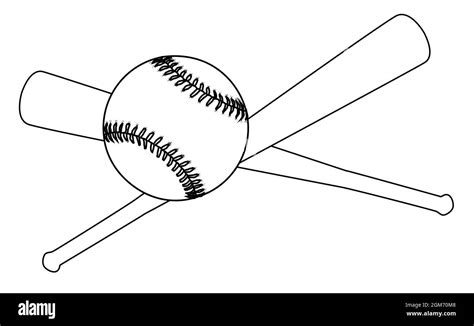 Baseball Bat Line Drawing at Carly Decosta blog