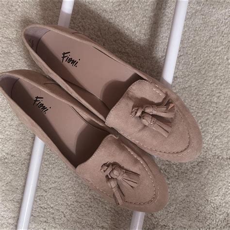 Tan loafers with suede like material. Size... - Depop