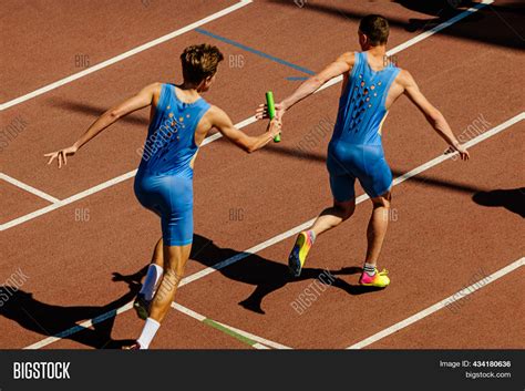 Male Relay Race Image & Photo (Free Trial) | Bigstock