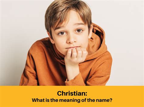 What Does the Name Christian Mean?