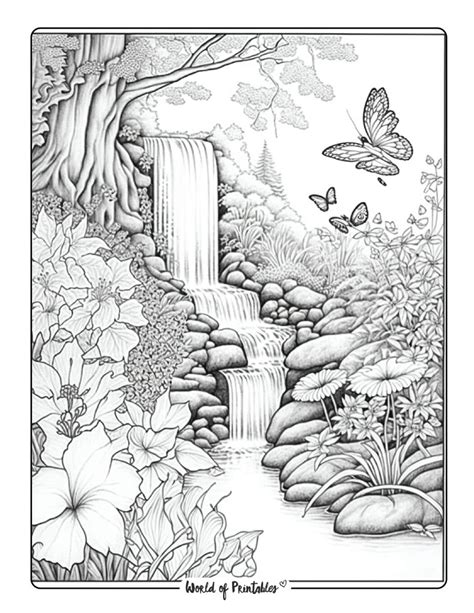 Landscape Coloring Pages - World of Printables