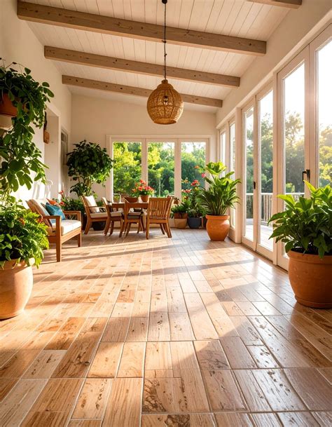 24 Sunroom Tile Floor Ideas to Refresh Tile Floors - Too Much Time