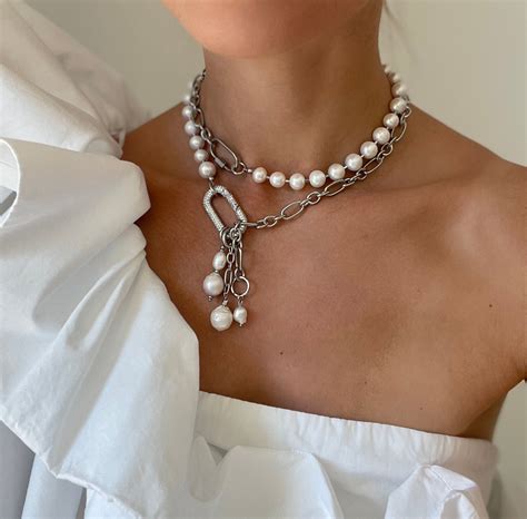 Freshwater Pearl Necklace, Baroque Pearl Necklace ,alt Pearl Necklace ...