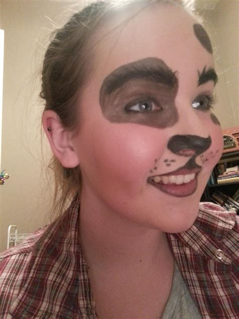 Dog makeup | Dog makeup, Halloween makeup for kids, Halloween makeup looks