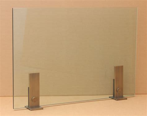 Custom Glass Fireplace Screens