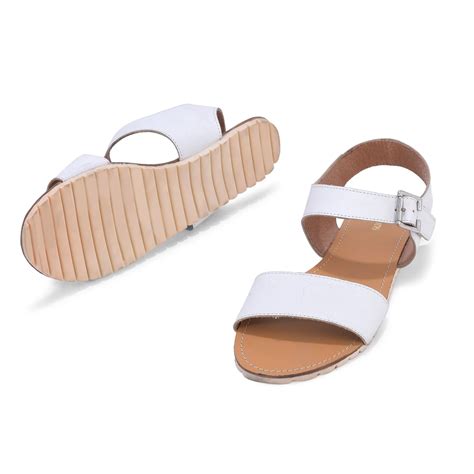 White strappy sandal | WOODLAND