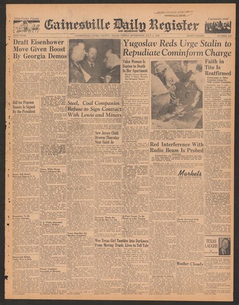 Gainesville Daily Register and Messenger (Gainesville, Tex.), Vol. 58 ...