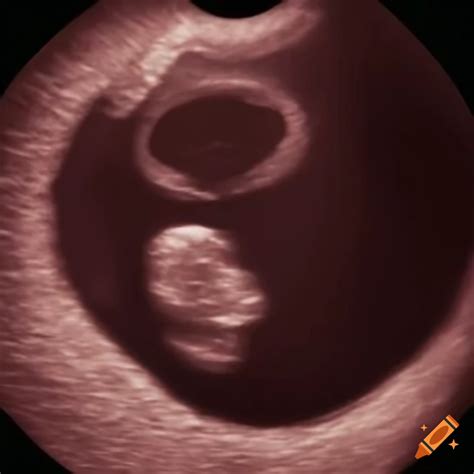 Ultrasound image of 4 weeks pregnancy on Craiyon