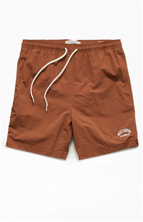 Pacsun Collegiate Solid 17" Swim Trunks | Pacsun