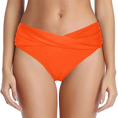 WREESH Womens Bikini Bottoms Cheeky Swimsuit Bathing Suit Bottoms ...