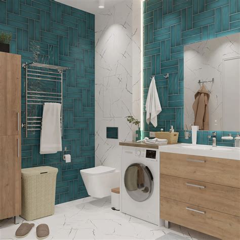 Плитка настенная Керамин Хейз 2 27.5x7.7 см 0.55 м² глянцевая цвет сине ...