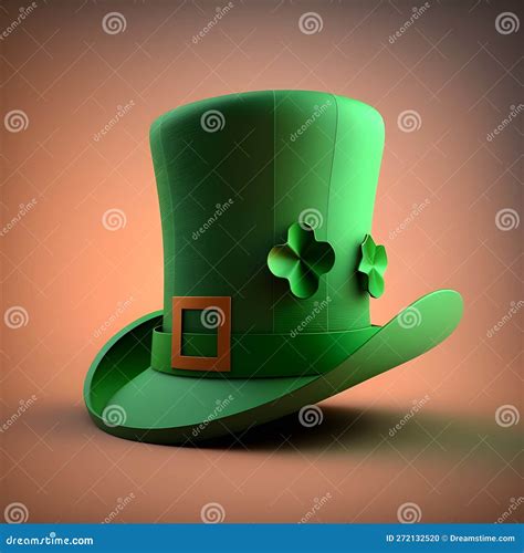 3d Green Saint Patrick Day Hat Stock Illustration - Illustration of ...