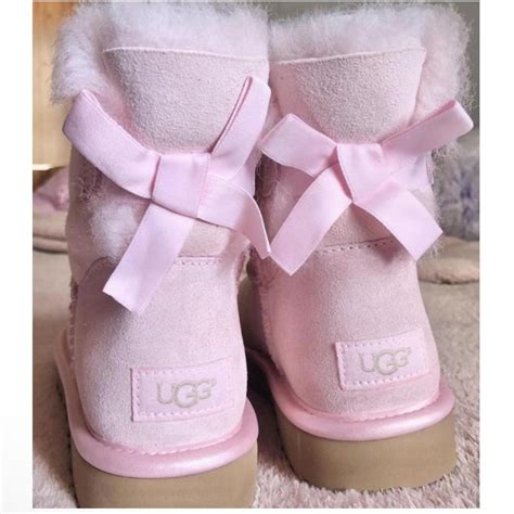 pink bailey bow mini uggs INTEREST CHECK super... - Depop
