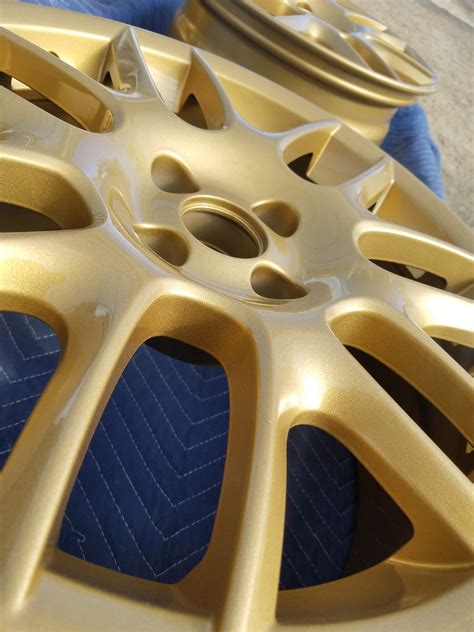 Rockin Rims done in Spanish Gold | Prismatic Powders