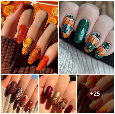 25 Creative Thanksgiving Nail Designs to Try This Holiday Season ...