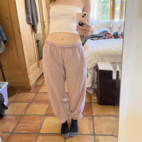 Iets frans urban outfitters pink sweatpants. Size... - Depop