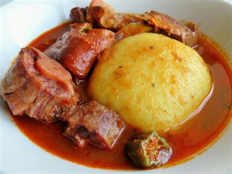 West African Cuisine on Instagram: “Fufu & soup!😋 Ghana style # ...