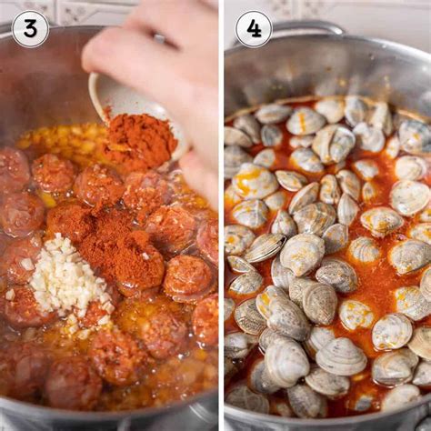 Spanish Clams with Chorizo in Garlic Sauce Recipe - Spanish Sabores