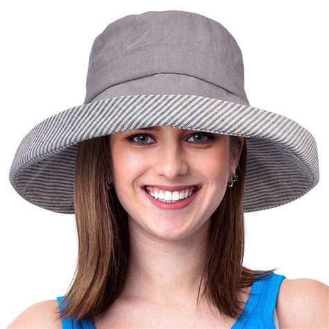 Bucket Sun Hat Cute Cap for Women Fashion Fold-up Brim Packable Summer ...
