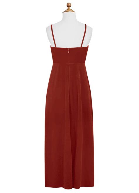 Terracotta Azazie Solange JBD Junior Bridesmaid Dresses | Azazie