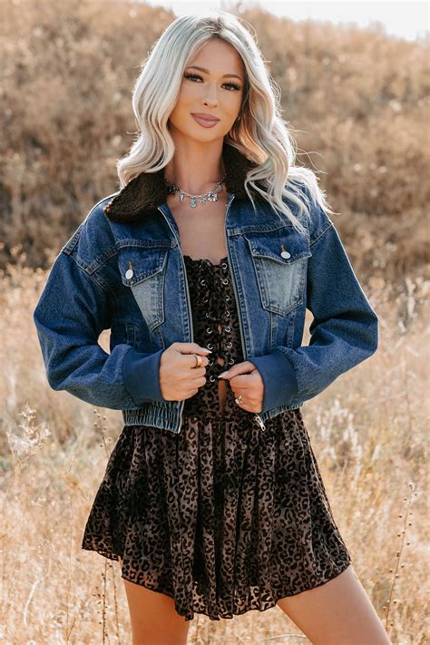 Breaking The Quiet Sherpa Collared Jacket (Denim) · NanaMacs