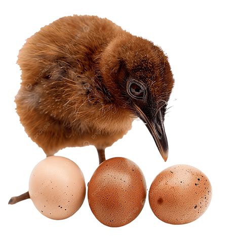 Kiwi Bird With The Eggs, Drawing, Brown, Nature PNG Transparent Image ...