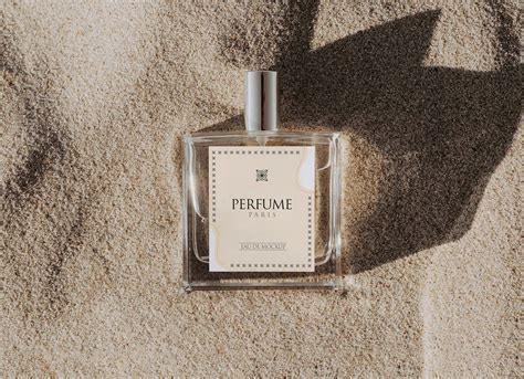 Clear Glass Perfume Bottle Mockup | Free PSD Templates