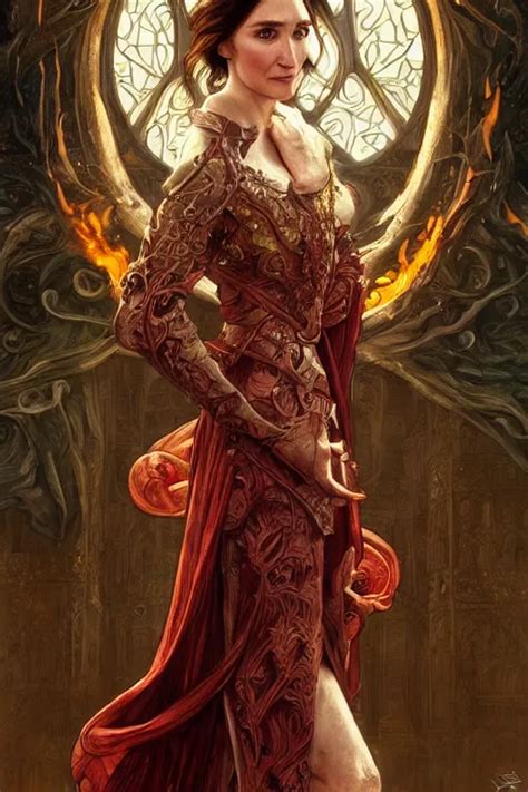 evil steampunk pyromancer woman, ornamental halo, | Stable Diffusion ...
