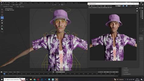 3D model Old Man Tourist naked and clothed VR / AR / low-poly | CGTrader