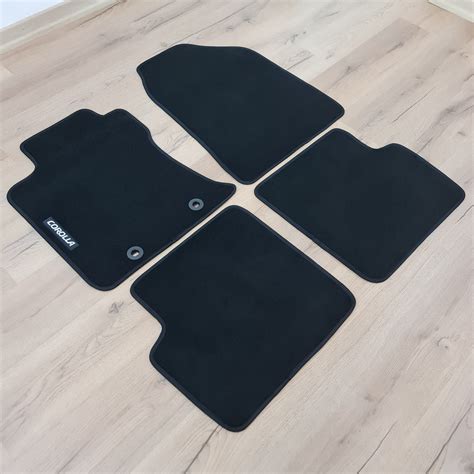 Toyota Corolla Floor Mats 2000 2006 Velour Carpet Black Waterproof All ...