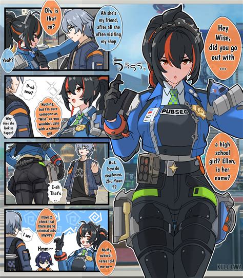 zhu yuan, belle, and wise (zenless zone zero) drawn by kulo_jawa | Danbooru