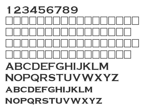 Шрифт Copperplate Bold (русский шрифт)