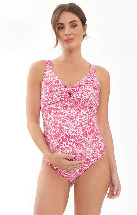 RIPE Janis Tie Front One Piece Maternity Swimsuit - Maternity Wedding ...