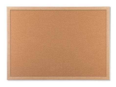 U Brands Cork Bulletin Board, 17" x 23", Birch Pattern MDF Frame, Hanging Pin Board, Decorative ...