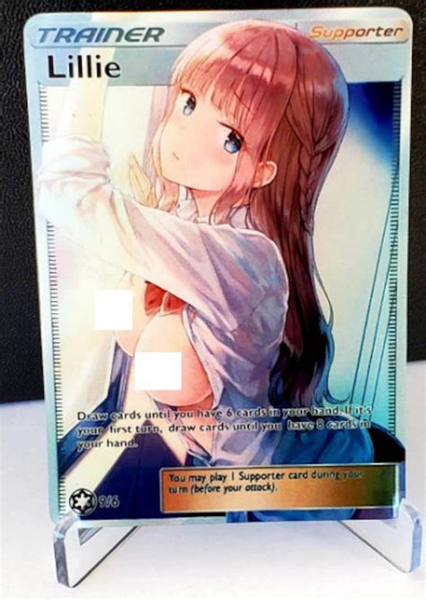 Custom Fan Made Orica Pokemon Card LILLIE Full Art | Etsy