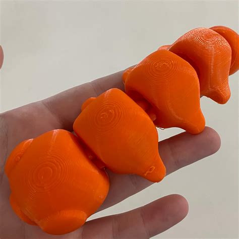 3D printed Articulated Hollow Knight Grub – Print-in-Place • made with ...