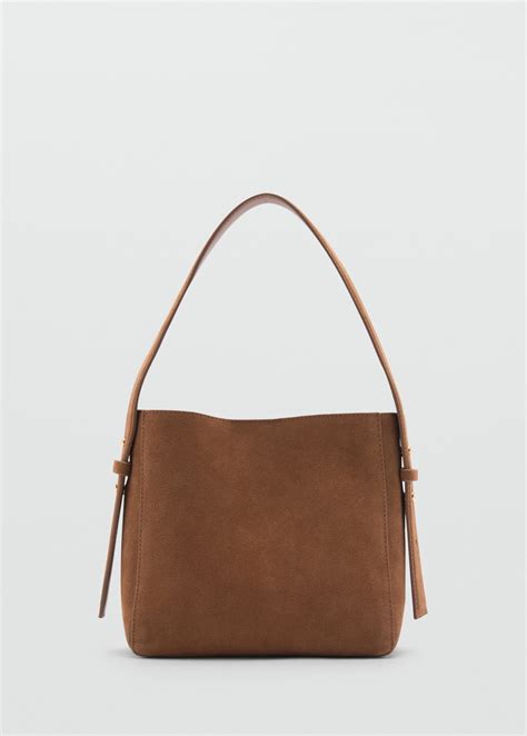 Suede shoulder bag - Women | MANGO USA
