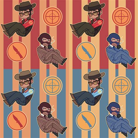 Tf2 - Sniper x Spy Patterns — Weasyl