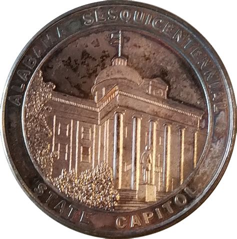 Token - Alabama Sesquicentennial (State Capital; Silver) - United ...