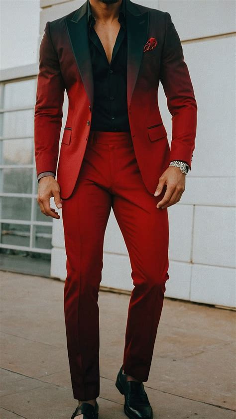 Steal the Show 15 Red Suit Outfit Ideas for the Modern Man | Mens red ...