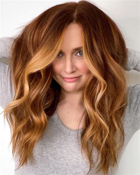 Golden Copper Hair Color
