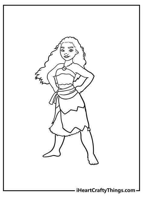 Moana Coloring Pages Easy Printable