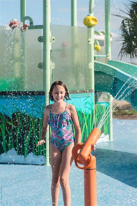 "Girl Having Fun At A Waterpark" by Stocksy Contributor "Gillian Vann ...